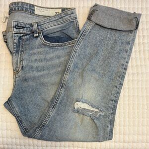 Rag & Bone Faded Blue Denim Jeans